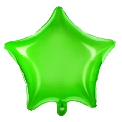 Globo Estrella Transparente Verde 48 cm