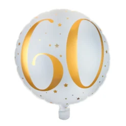 Globo Foil 60 años Oro 35 cm