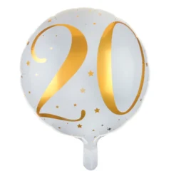 Globo Foil 20 años Oro 35 cm