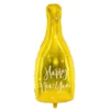 Globo Foil Botella Happy New Year Dorado 82 cm