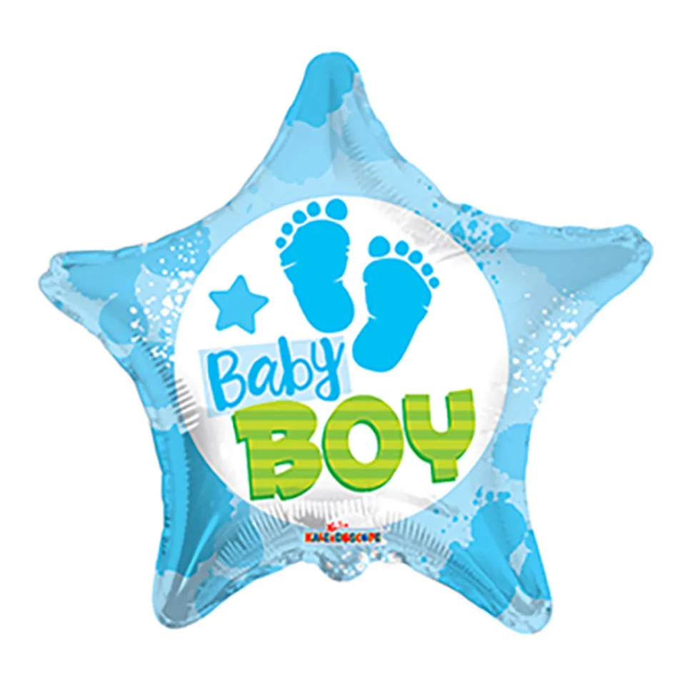 Globo Foil Estrella Bebé Niño 45 cm