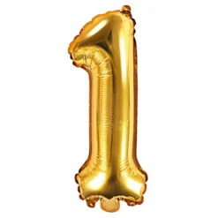 Globo Foil Número 1 Dorado 35 cm