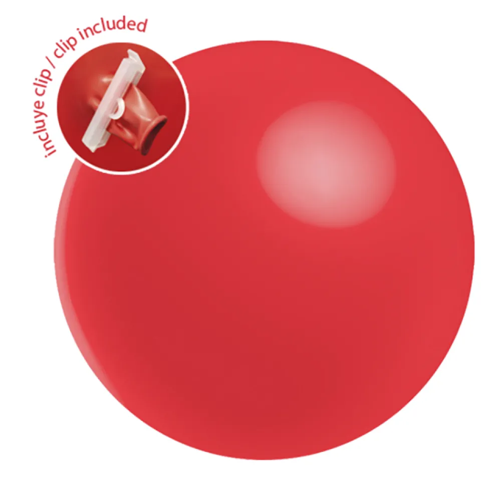 Globo Gigante Rojo con Cierre Clip 90cm