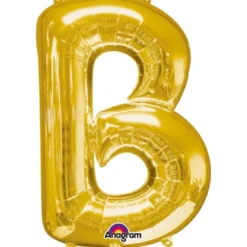 Globo letra B 40 cm dorado