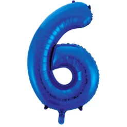 Globo Nº 6 Azul 86 cm