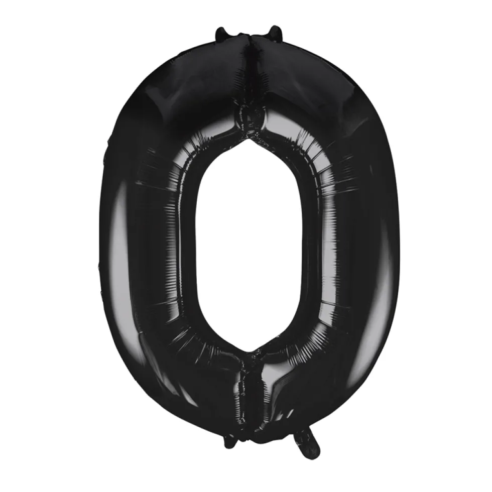 Globo Nº 0 Negro 86 cm