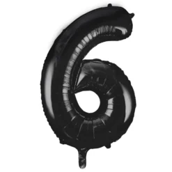 Globo Nº 6 Negro 86 cm