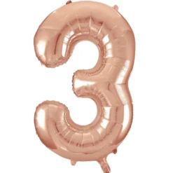 Globo Nº 3 Oro Rosado 86 cm