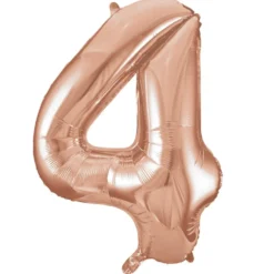 Globo Nº 4 Oro Rosado 86 cm