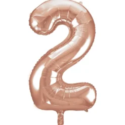 Globo Nº 2 Oro Rosado 86 cm