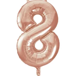 Globo Nº 8 Oro Rosado 86 cm