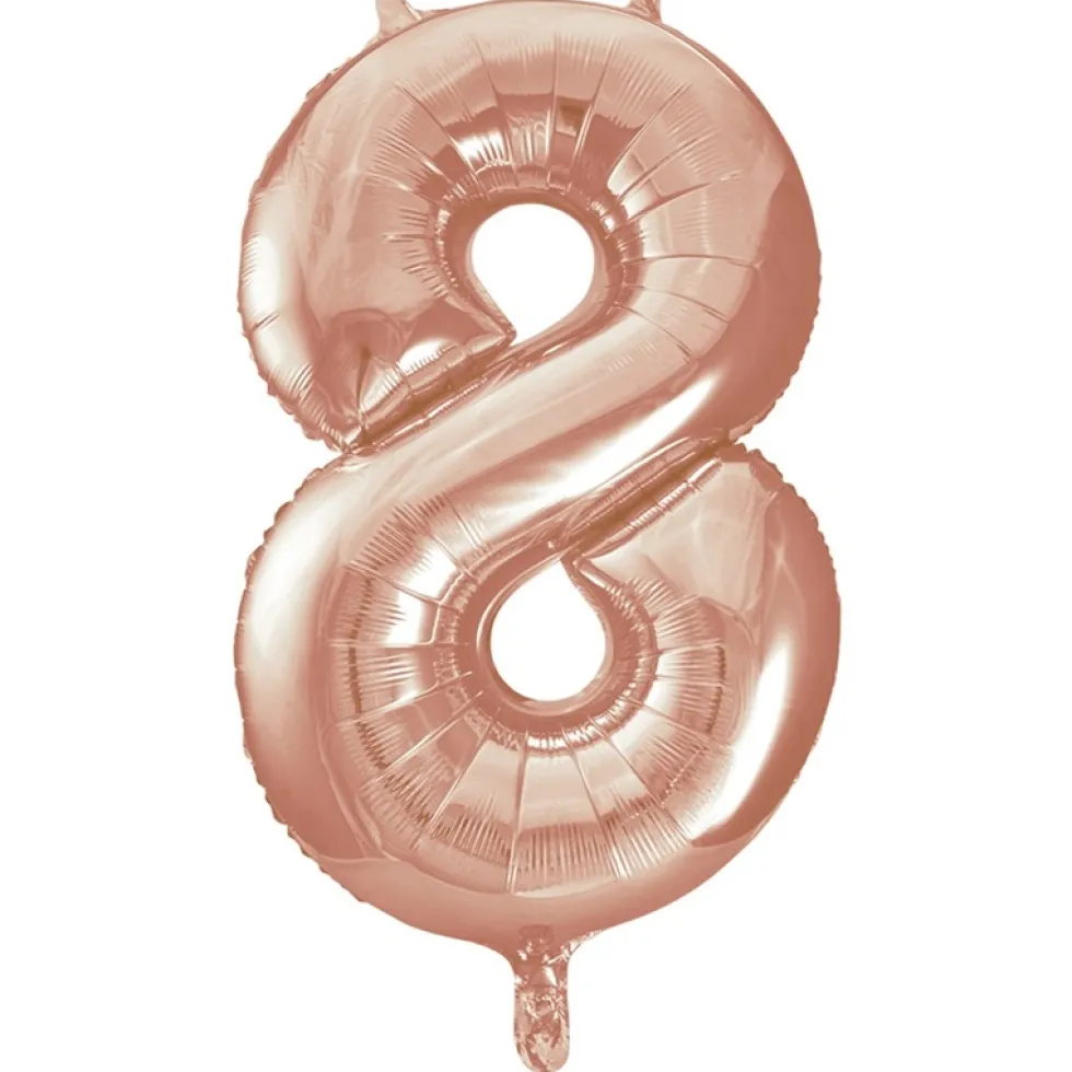 Globo Nº 8 Oro Rosado 86 cm