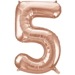 Globo Nº 5 Oro Rosado 86 cm