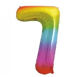 Globo Nº 7 Rainbow 86 cm