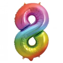 Globo Nº 8 Rainbow 86 cm