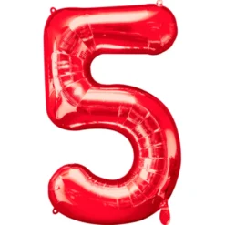 Globo Nº 5 Rojo 86 cm
