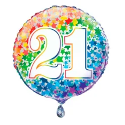 Globo Nº21 Rainbow 45 cm