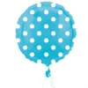 Globo Azul con Lunares blancos 45cm