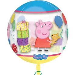 Globo Burbuja Peppa Pig y George 38 cm