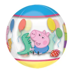 Globo Burbuja Peppa Pig y George 38 cm