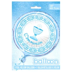 Globo Comunión Cáliz Azul 45 cm