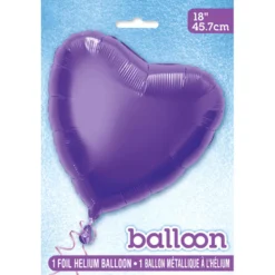 Globo de foil Corazón Violeta 45 cm