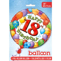 Globo de foil 18 Cumpleaños 45 cm