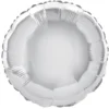 Globo de Foil Redondo Plata 45 cm