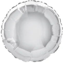 Globo de Foil Redondo Plata 45 cm