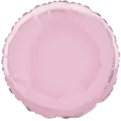 Globo de Foil Redondo Rosa Pastel 45 cm