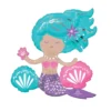 Globo de Foil Sirena Brillante 45 cm