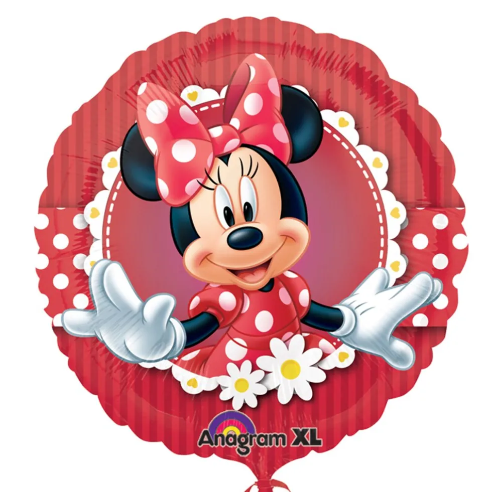 Globo Feliz Cumpleaños Minnie 43 cm