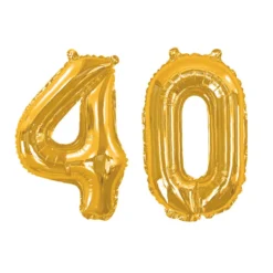 Globo Foil 40 años Oro