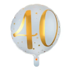 Globo Foil 40 años Oro 35 cm