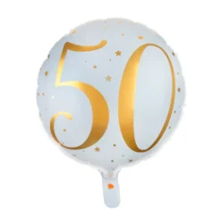 Globo Foil 50 años Oro 45 cm