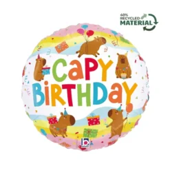 Globo Foil Capibara Cumpleaños 45 cm