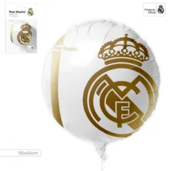 Globo Foil 45 cm Real Madrid Escudo Oro