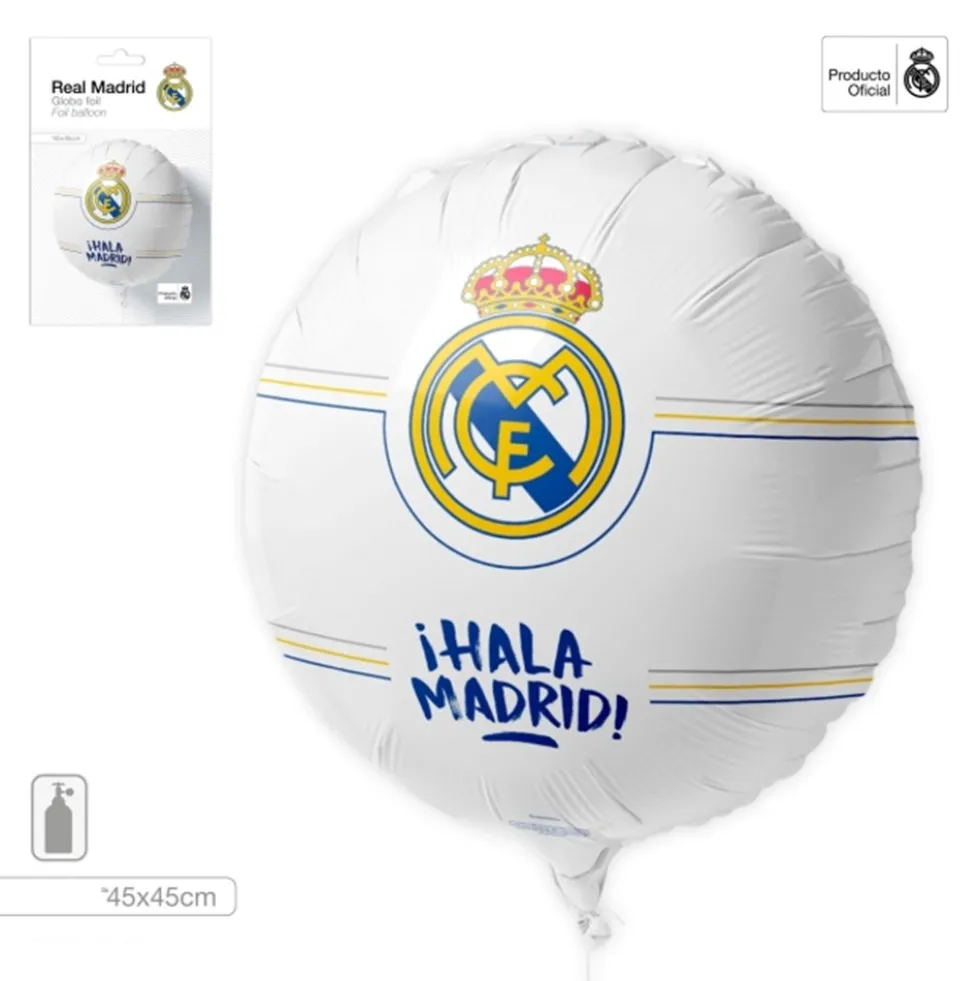 Globo Foil 45 cm Real Madrid ¡Hala Madrid!
