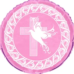 Globo Foil Comunión Rosa