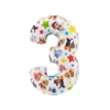 Globo Foil Nº 3 Patrulla Canina 66 cm