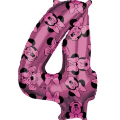 Globo Foil Nº 4 Rosa Minnie 66 cm