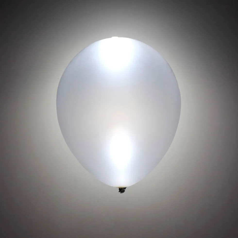 Globo LED color Plata 5 Unidades