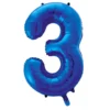 Globo Nº 3 Azul 86 cm