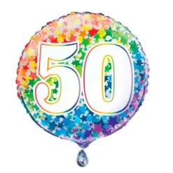Globo Nº50 Rainbow 45 cm