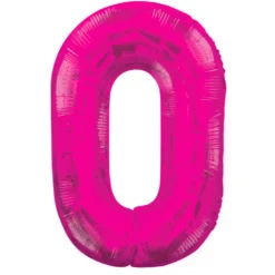 Globo Nº 0 Rosa 83 cm