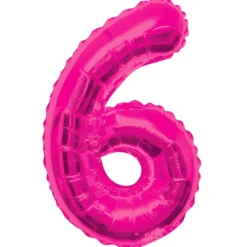 Globo Nº 6 Rosa 83 cm