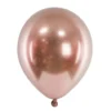 Globos de Látex Reflex Oro Rosado 46 cm - 5 ud