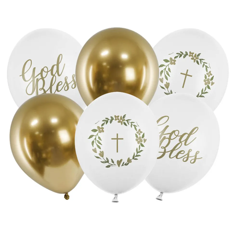 Globos Comunión God Bless 6 ud