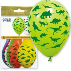 Globos Dinosaurios 6 unidades