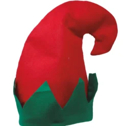 Gorro Elfo Verde y Rojo